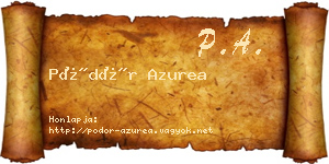 Pödör Azurea névjegykártya